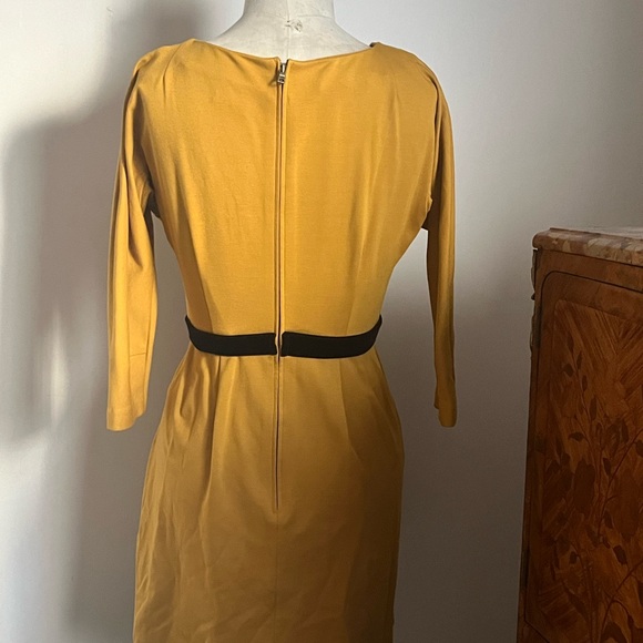 Anthropologie Mustard Twee Dress - Picture 2 of 2
